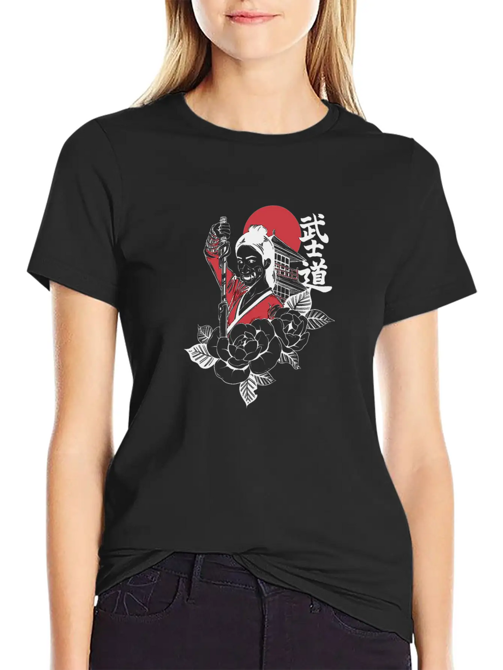 Bushido Cyberpunk Samurai Girl Modern Fit Casual T-Shirt – Clean And Versatile Design