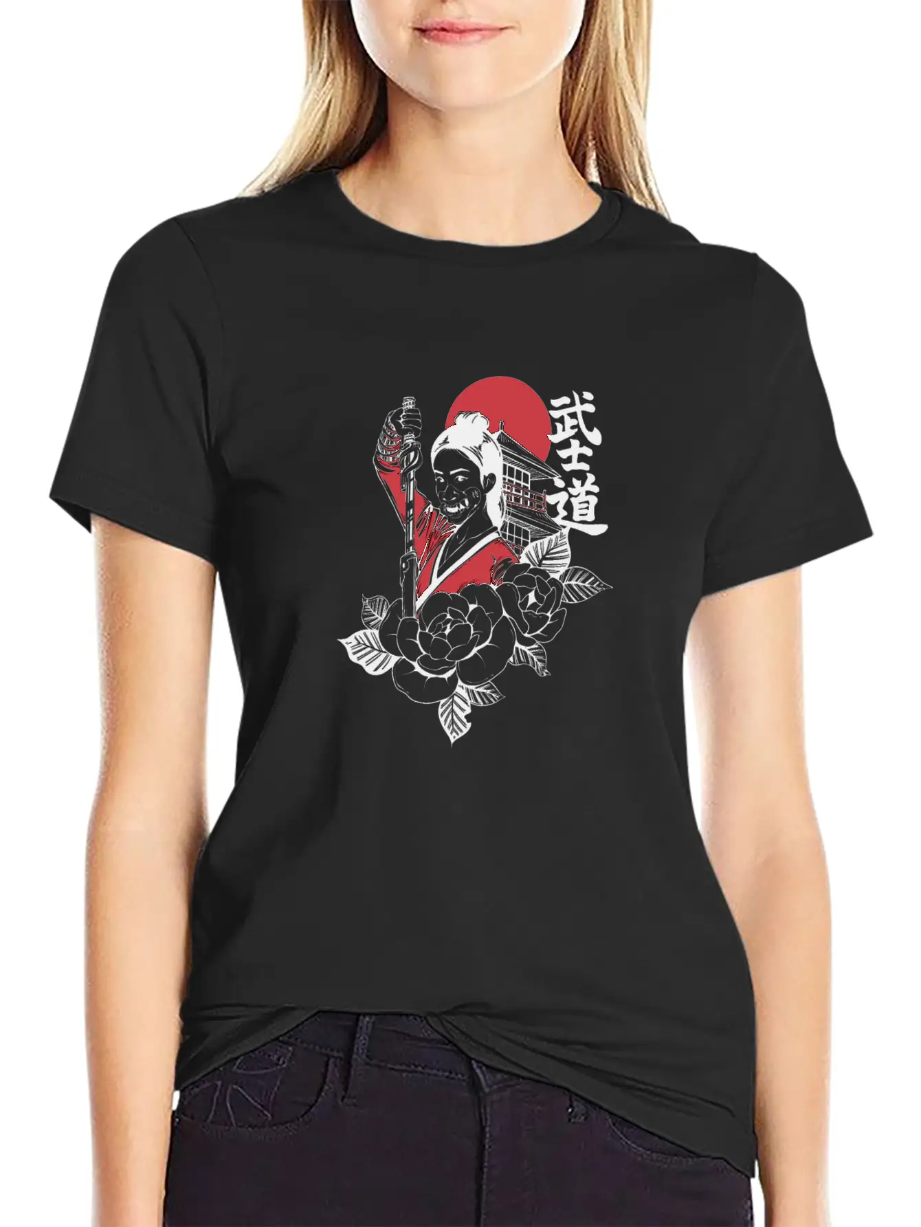 Bushido Cyberpunk Samurai Girl Modern Fit Casual T-Shirt – Clean And Versatile Design