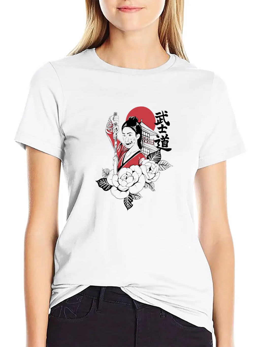 Bushido Cyberpunk Samurai Girl Modern Fit Casual T-Shirt – Clean And Versatile Design
