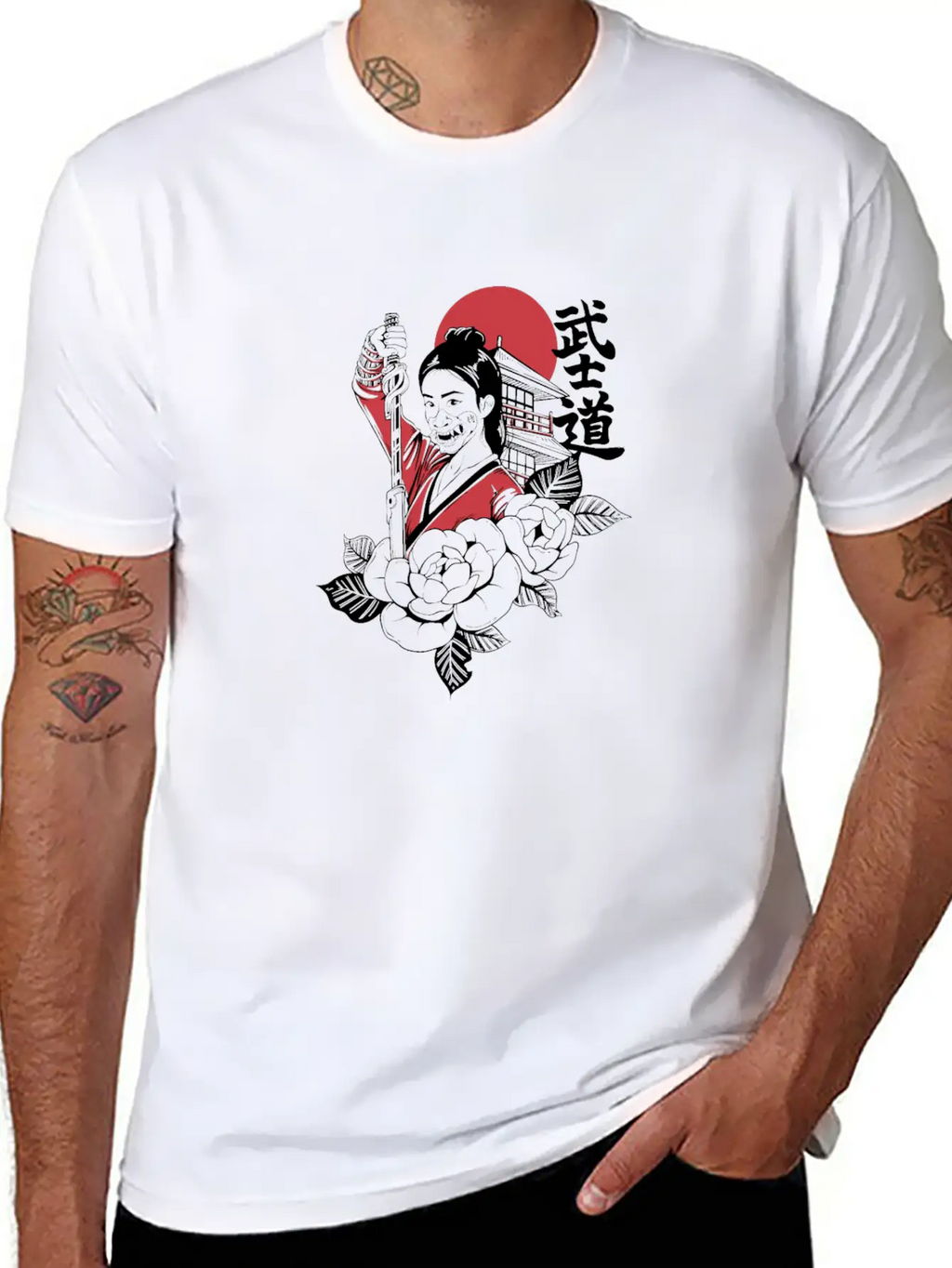 Bushido Cyberpunk Samurai Girl Modern Fit Casual T-Shirt – Clean And Versatile Design