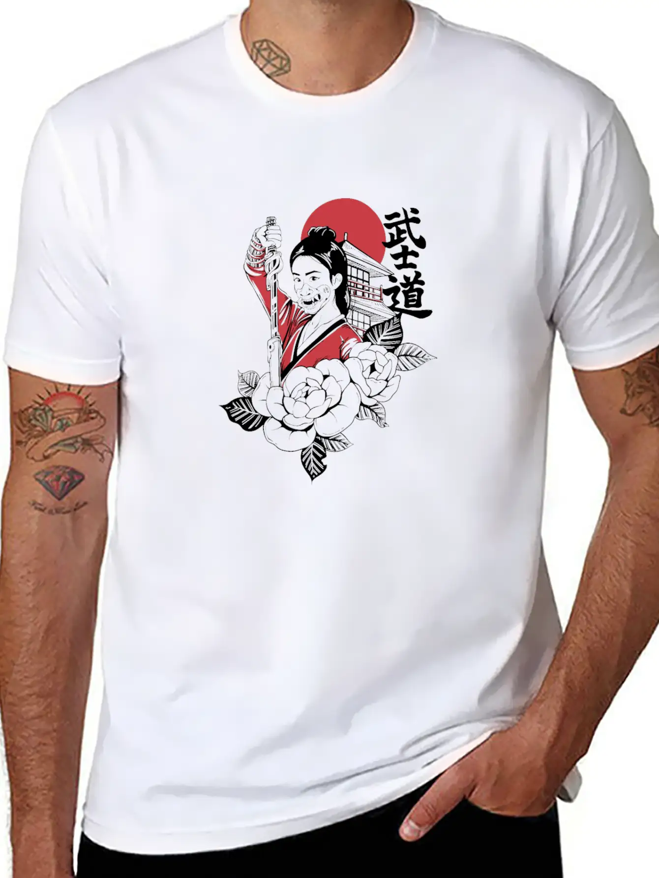 Bushido Cyberpunk Samurai Girl Modern Fit Casual T-Shirt – Clean And Versatile Design