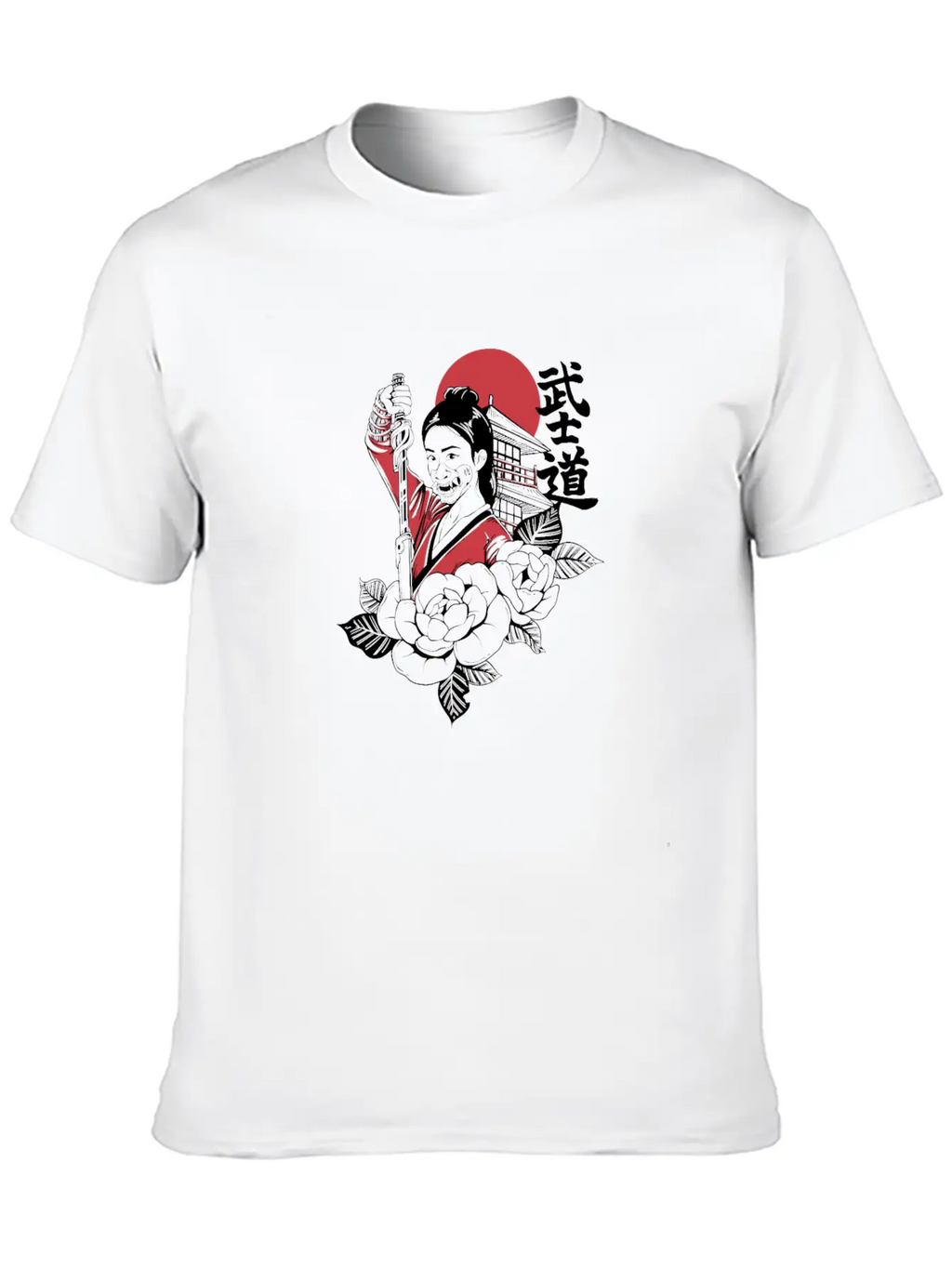 Bushido Cyberpunk Samurai Girl Modern Fit Casual T-Shirt – Clean And Versatile Design