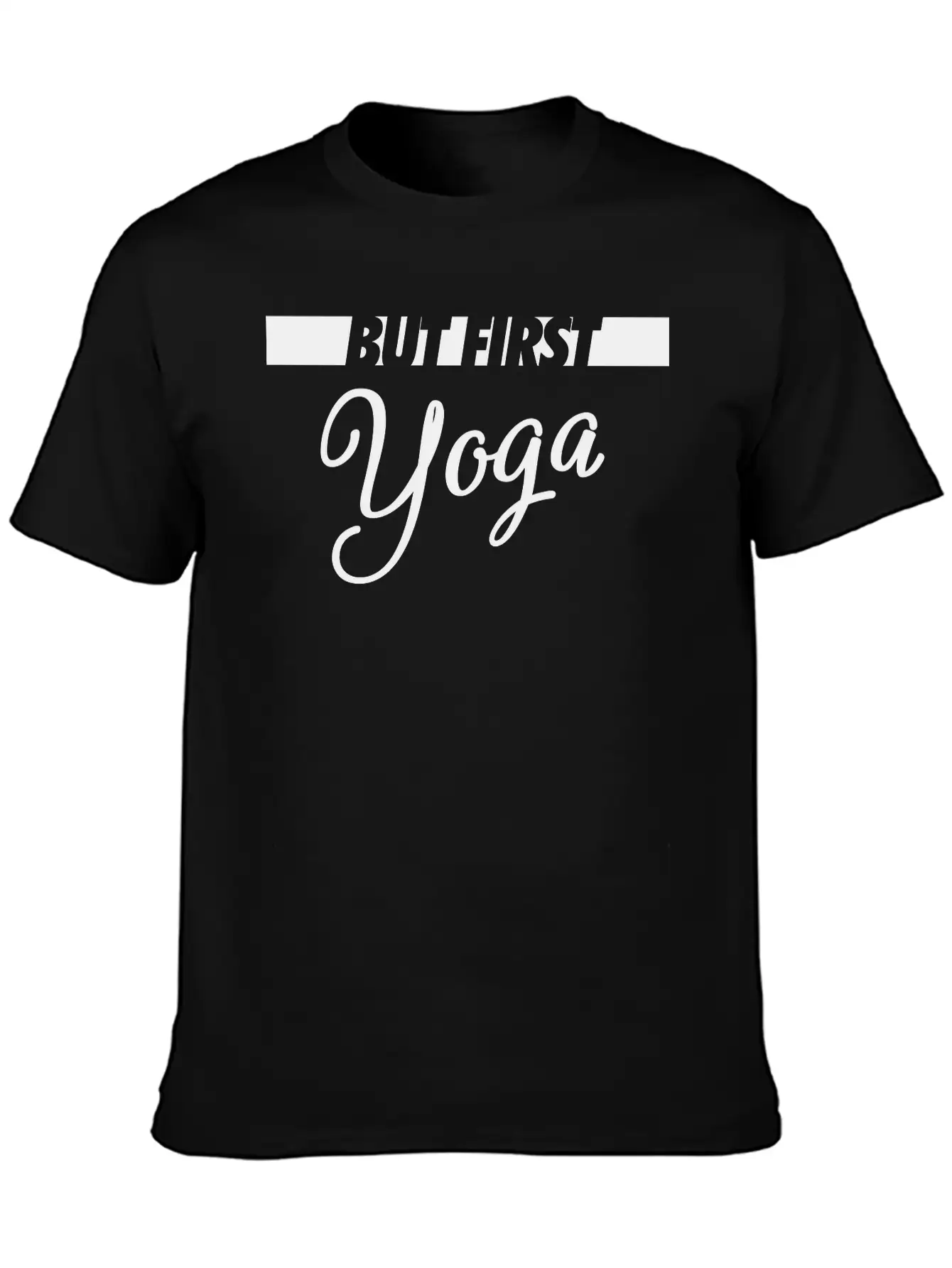 But First Yoga Breathable Graphic T-Shirt – Perfect For Casual Days