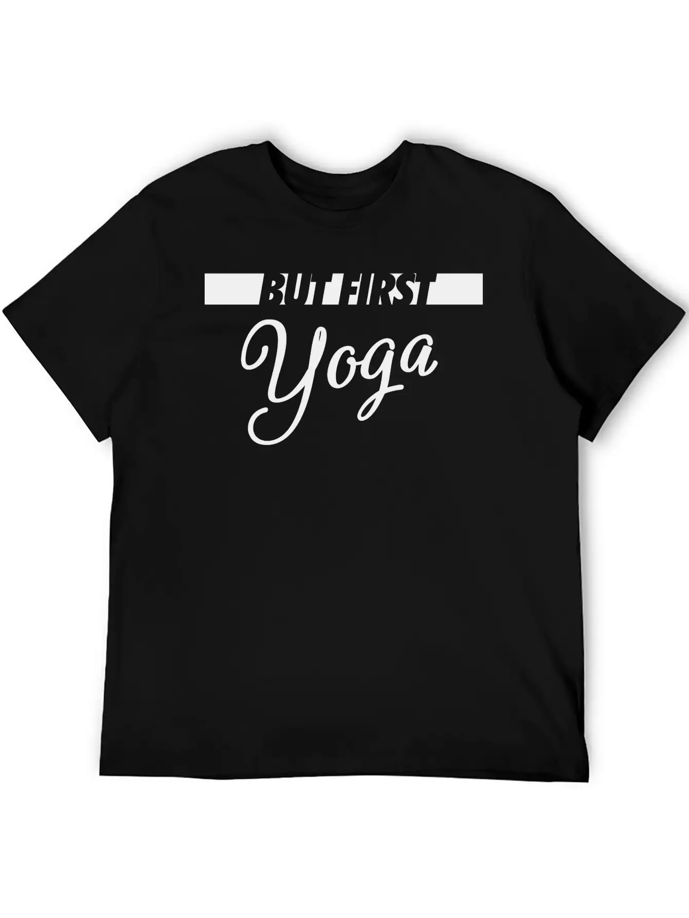 But First Yoga Breathable Graphic T-Shirt – Perfect For Casual Days
