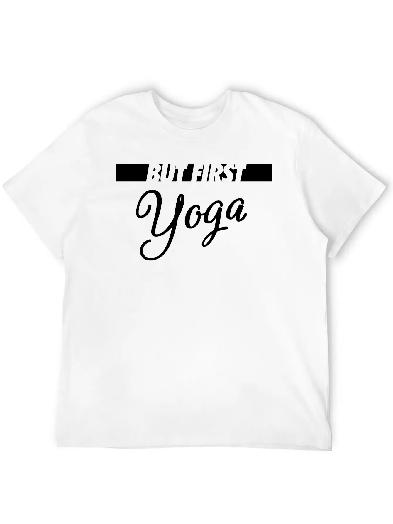 But First Yoga Breathable Graphic T-Shirt – Perfect For Casual Days