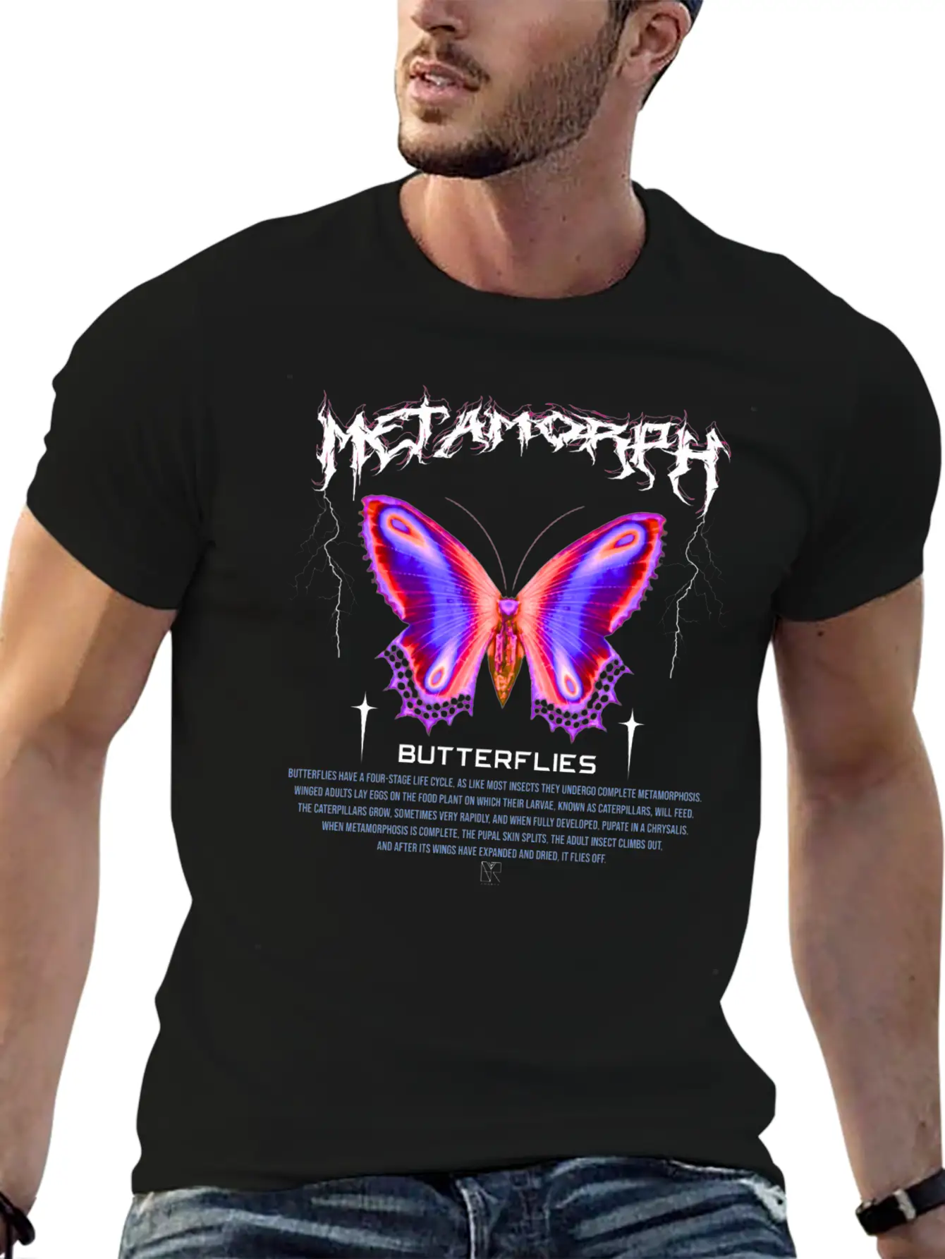 Butterflies Streetwear Design Limited Edition Breathable Graphic T-Shirt – Perfect For Casual Days