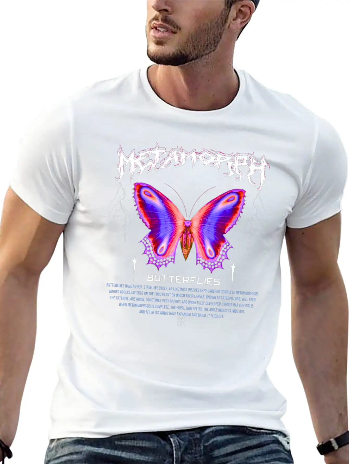 Butterflies Streetwear Design Limited Edition Breathable Graphic T-Shirt – Perfect For Casual Days