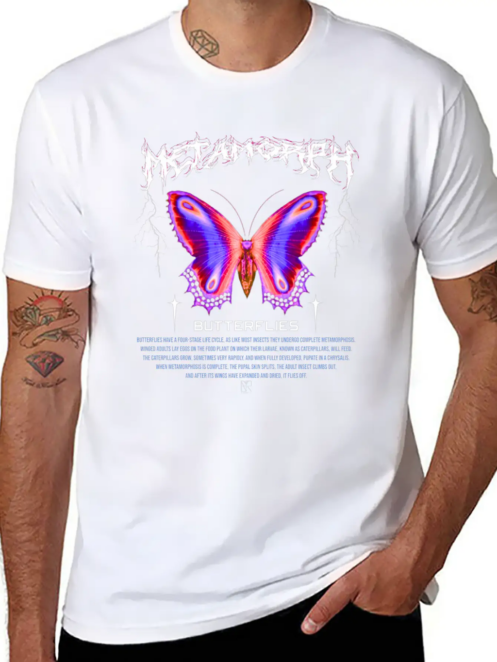 Butterflies Streetwear Design Limited Edition Breathable Graphic T-Shirt – Perfect For Casual Days