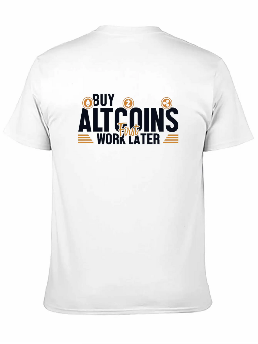 Buy Altcoins First Work Later Wallet Crypto Breathable Graphic T-Shirt – Perfect For Casual Days