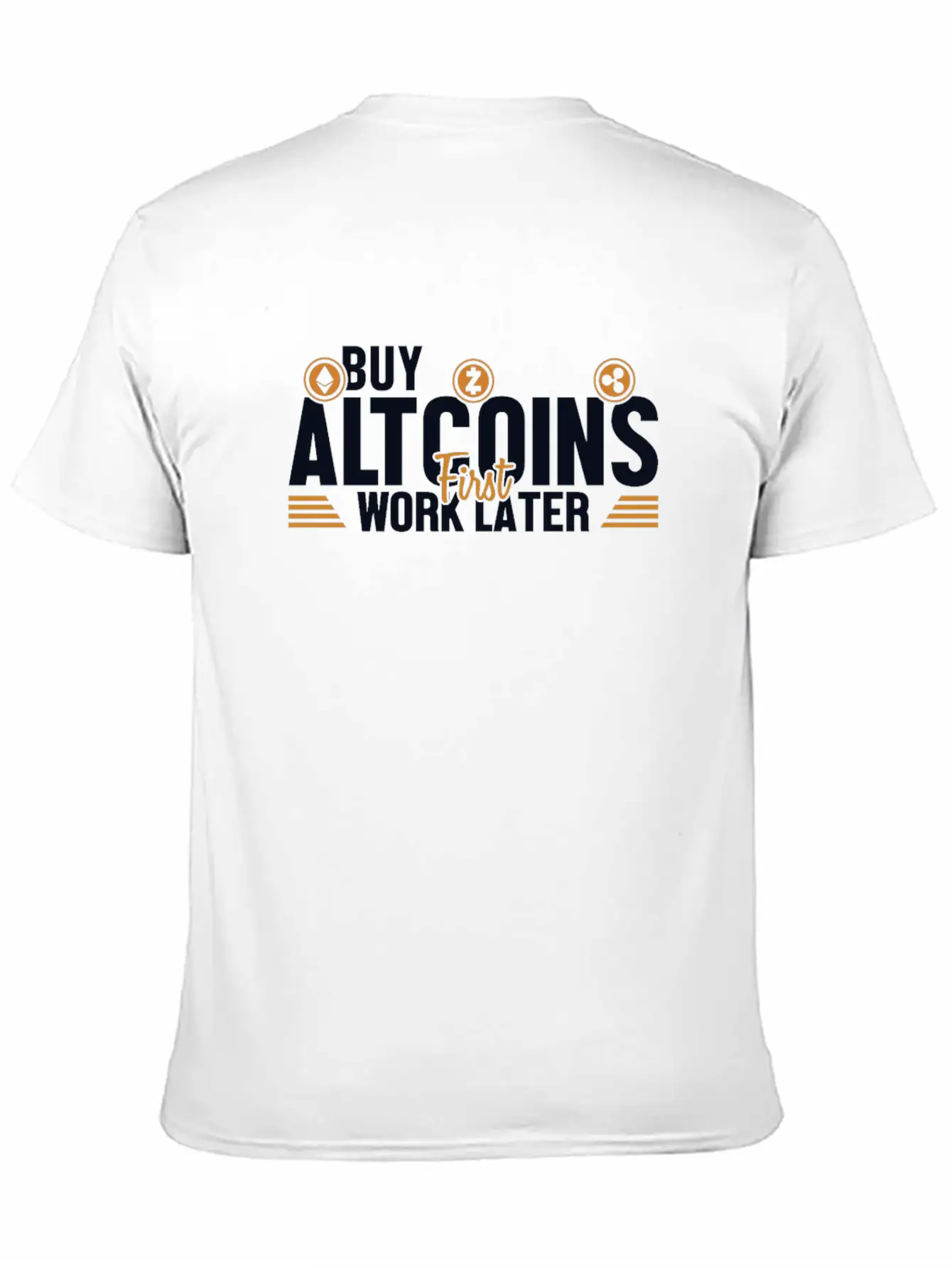 Buy Altcoins First Work Later Wallet Crypto Breathable Graphic T-Shirt – Perfect For Casual Days