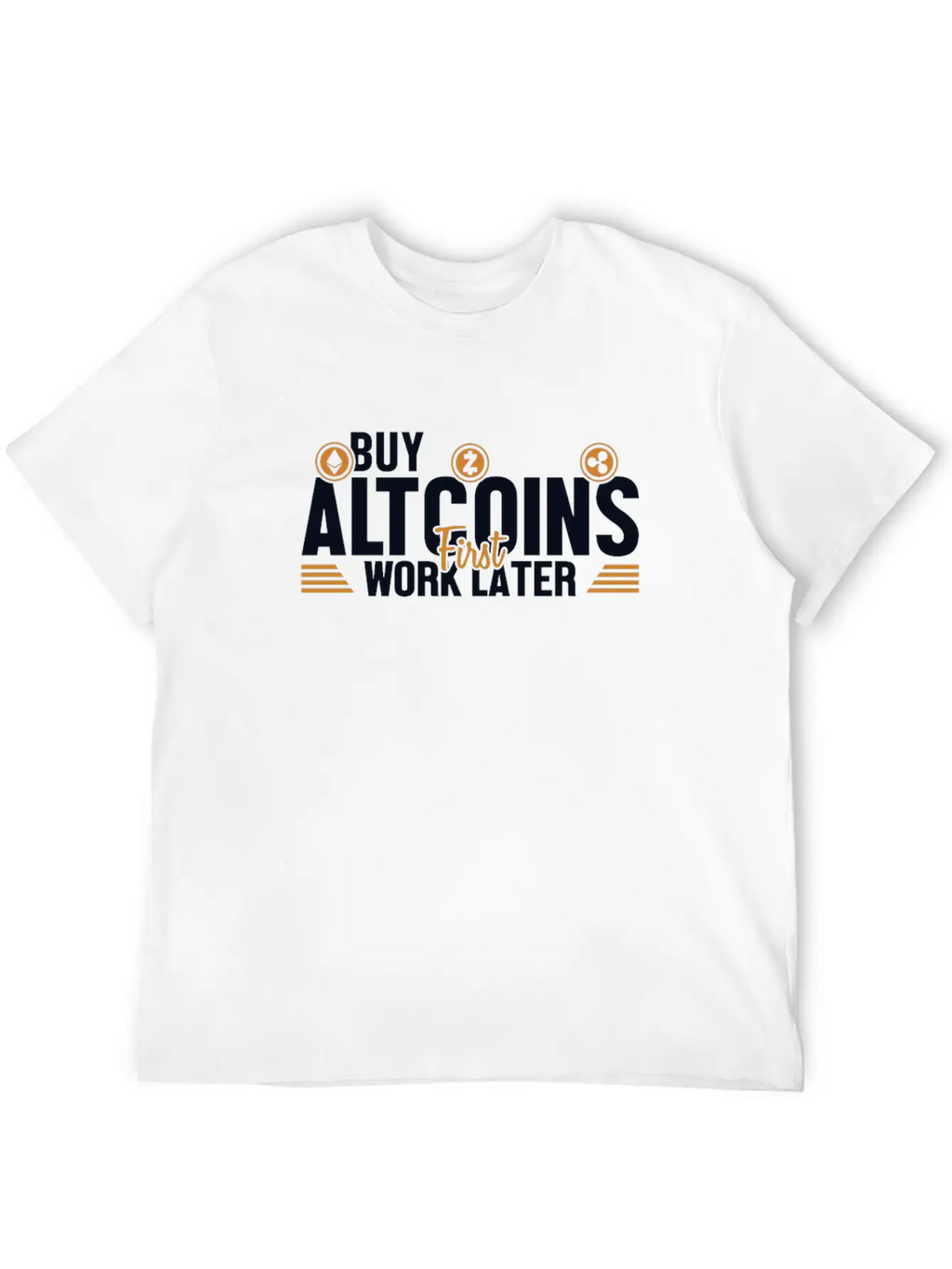 Buy Altcoins First Work Later Wallet Crypto Breathable Graphic T-Shirt – Perfect For Casual Days