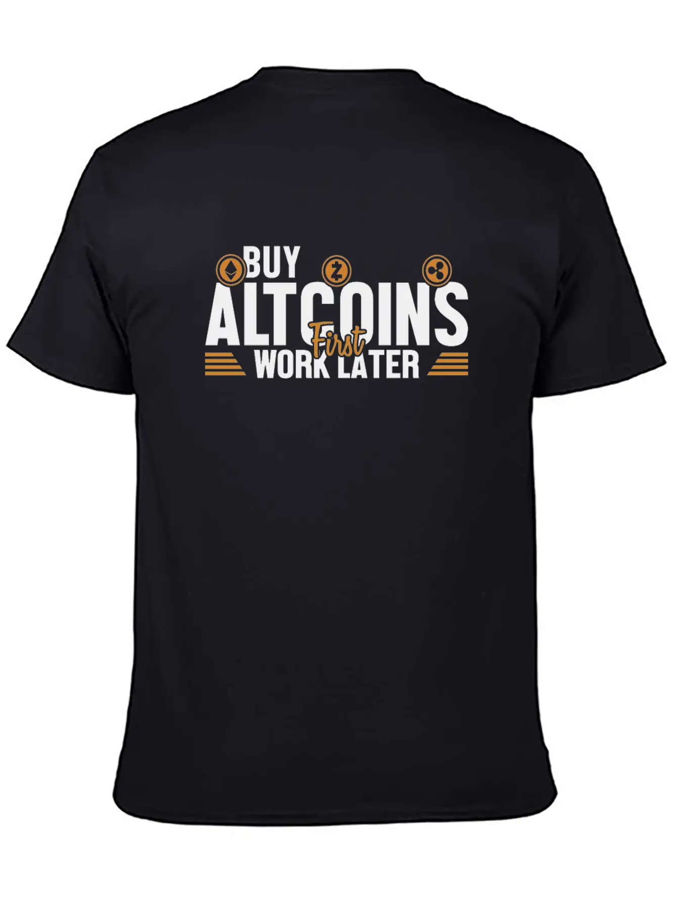 Buy Altcoins First Work Later Wallet Crypto Breathable Graphic T-Shirt – Perfect For Casual Days