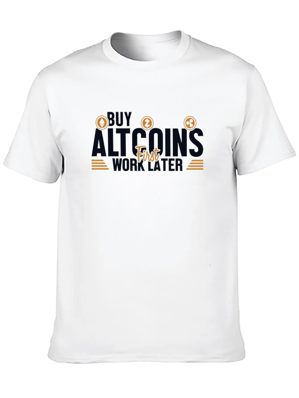 Buy Altcoins First Work Later Wallet Crypto Breathable Graphic T-Shirt – Perfect For Casual Days