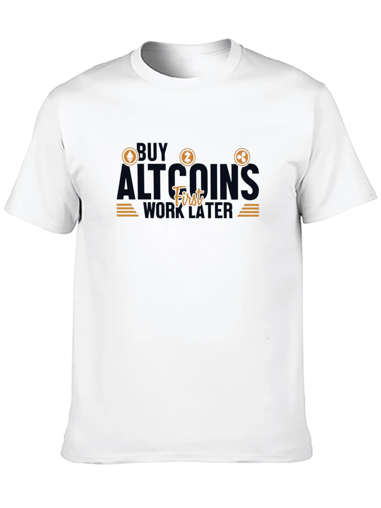 Buy Altcoins First Work Later Wallet Crypto Breathable Graphic T-Shirt – Perfect For Casual Days