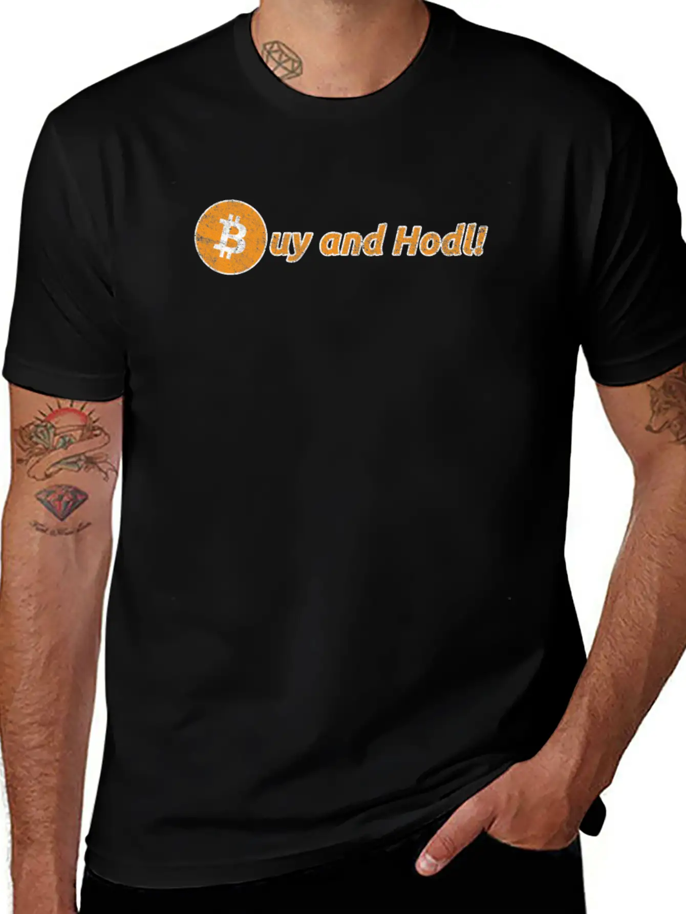 Buy And Hodl | Hold Bitcoin & Altcoins Or Crypto Unisex Casual T-Shirt – Clean Design For Daily Comfort