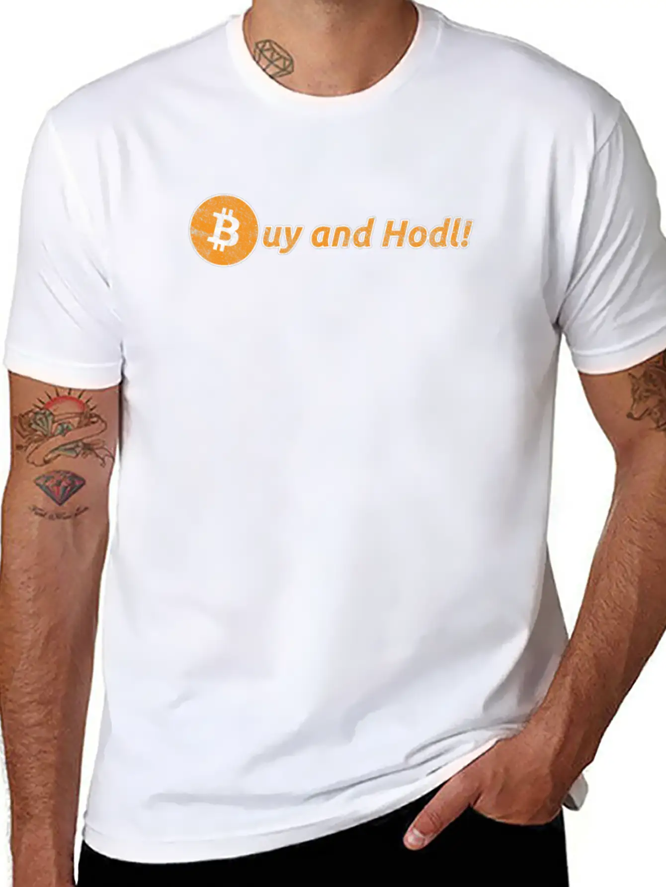Buy And Hodl | Hold Bitcoin & Altcoins Or Crypto Unisex Casual T-Shirt – Clean Design For Daily Comfort