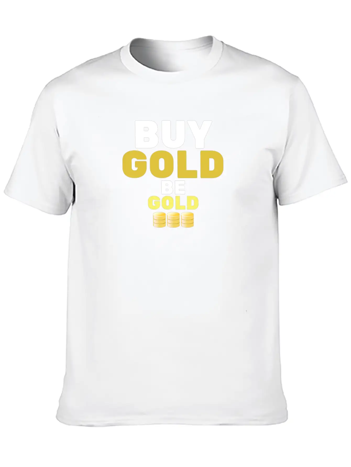 Buy Gold - Be Gold | Gold Coin Investment Breathable Soft Cotton T-Shirt – Timeless Casual Look