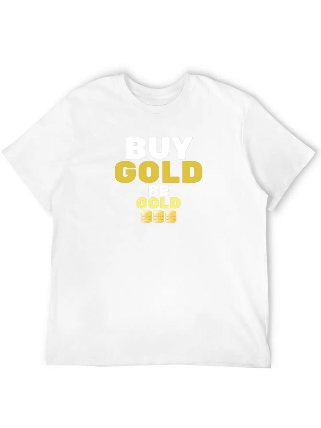 Buy Gold - Be Gold | Gold Coin Investment Breathable Soft Cotton T-Shirt – Timeless Casual Look