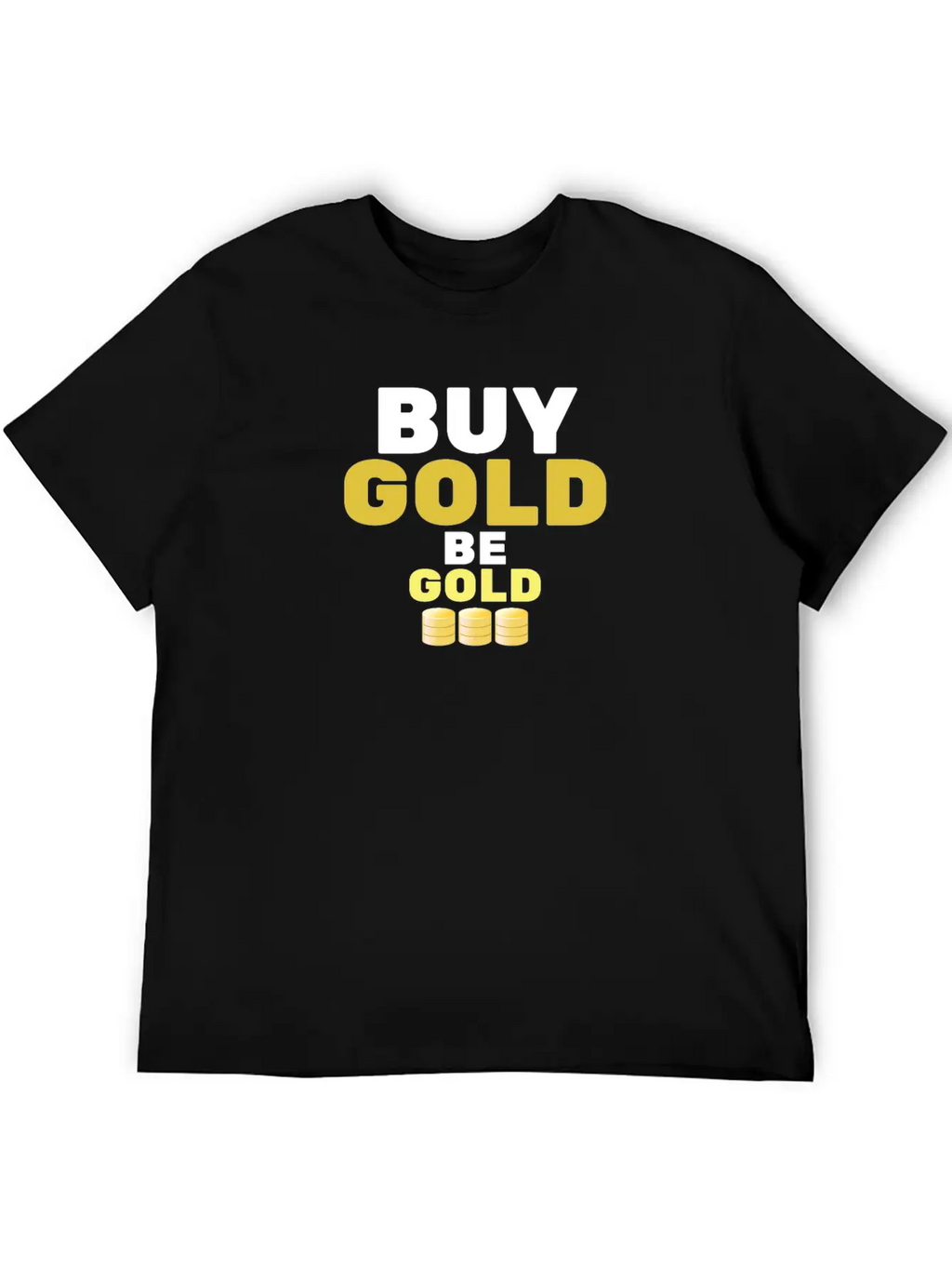 Buy Gold - Be Gold | Gold Coin Investment Breathable Soft Cotton T-Shirt – Timeless Casual Look
