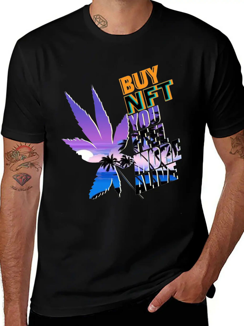 Buy NFT You Feel More Alive Breathable Graphic T-Shirt – Perfect For Casual Days
