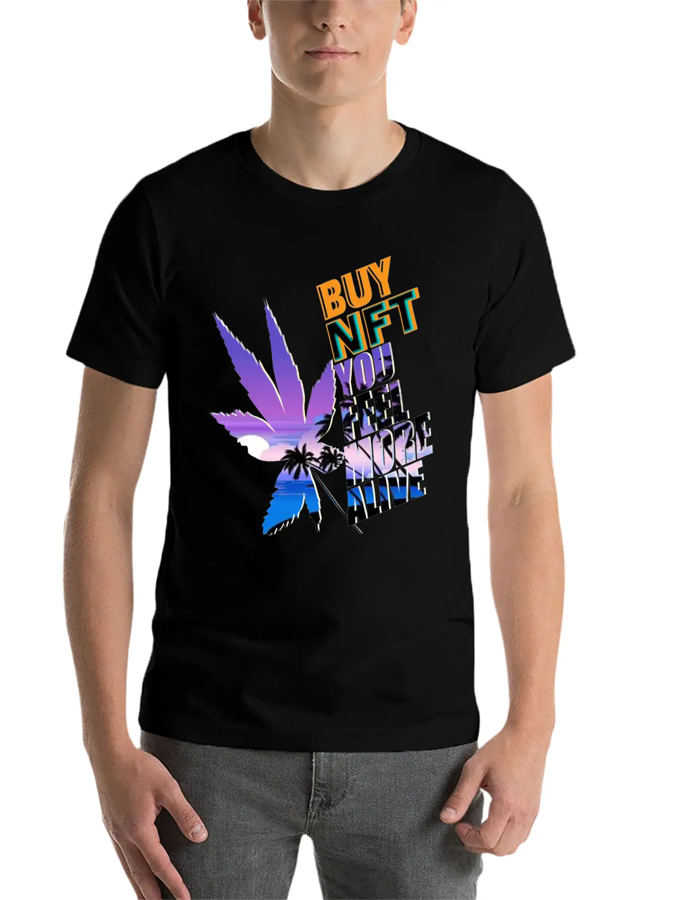Buy NFT You Feel More Alive Breathable Graphic T-Shirt – Perfect For Casual Days