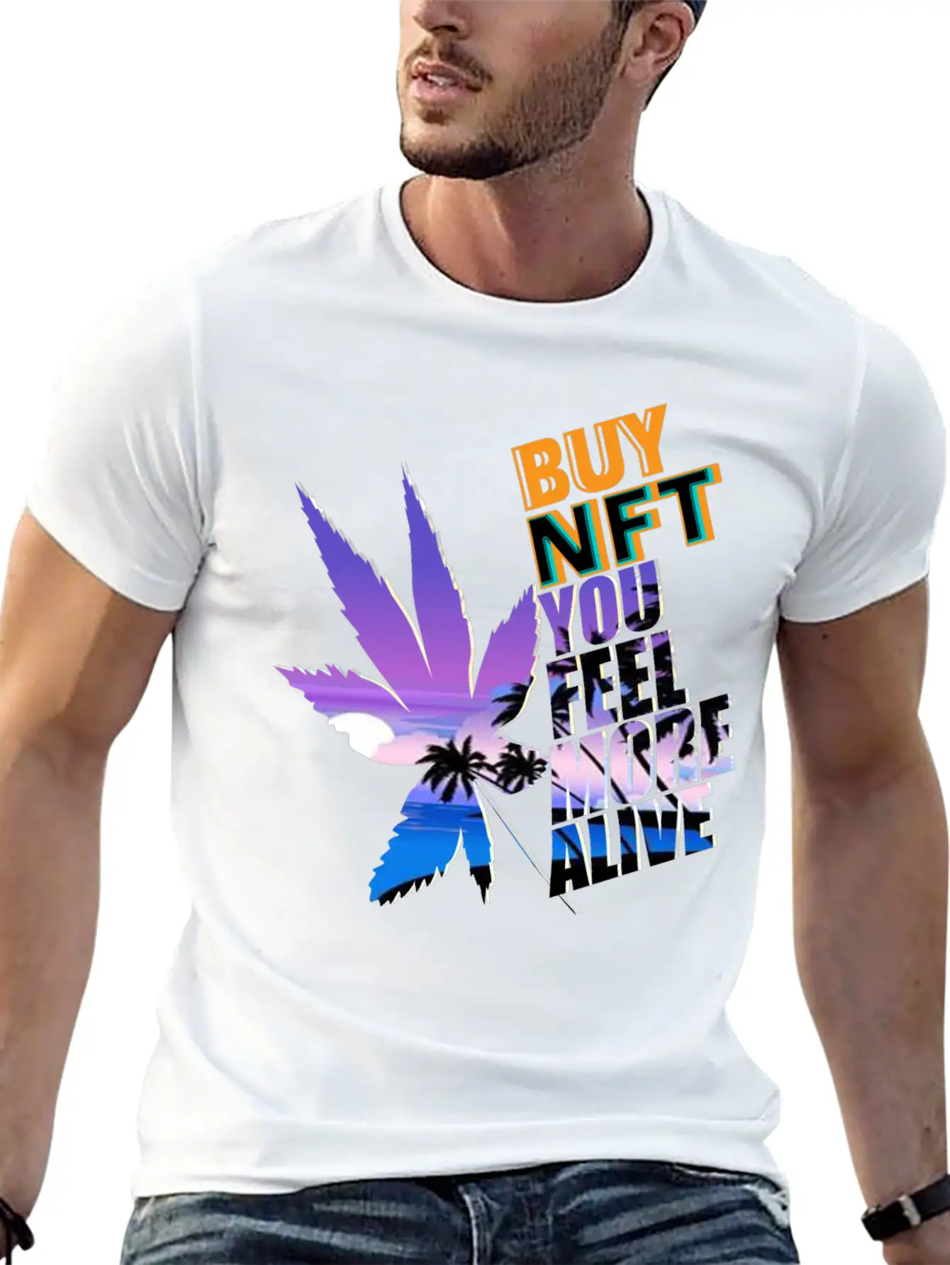 Buy NFT You Feel More Alive Breathable Graphic T-Shirt – Perfect For Casual Days