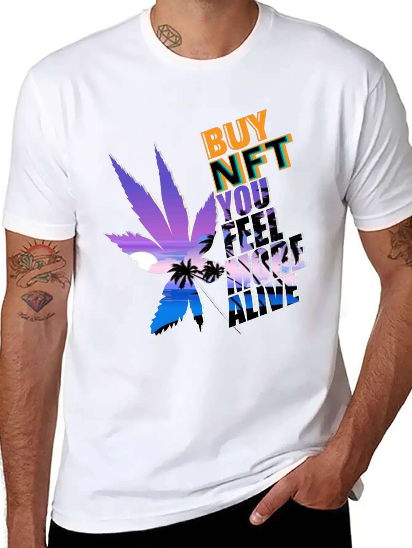 Buy NFT You Feel More Alive Breathable Graphic T-Shirt – Perfect For Casual Days