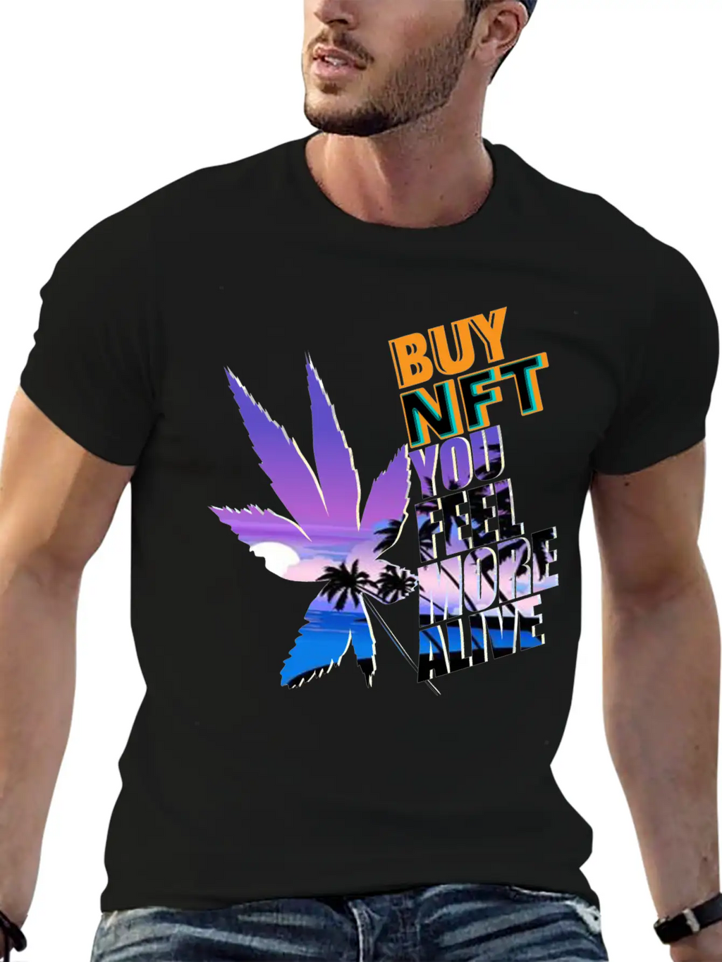 Buy NFT You Feel More Alive Breathable Graphic T-Shirt – Perfect For Casual Days