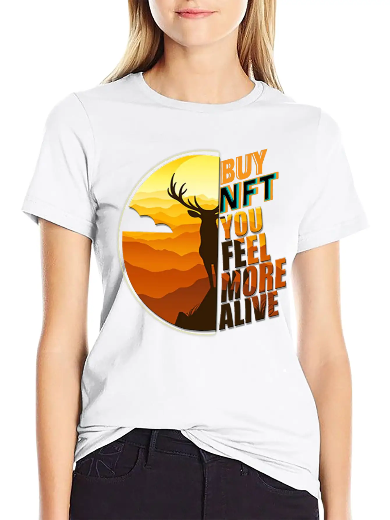 Buy NFT You Feel More Alive Unisex Casual T-Shirt – Clean Design For Daily Comfort