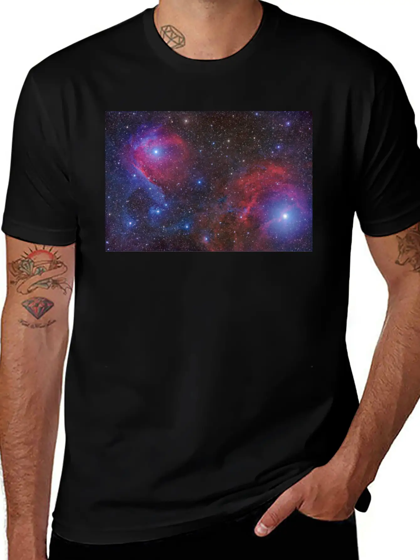 BVD LVCK Nebula White T Stylish Everyday T-Shirt – Unisex Basic Cotton Tee