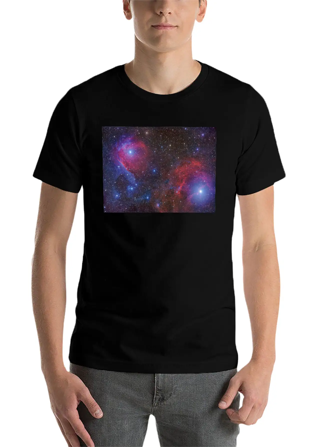 BVD LVCK Nebula White T Stylish Everyday T-Shirt – Unisex Basic Cotton Tee