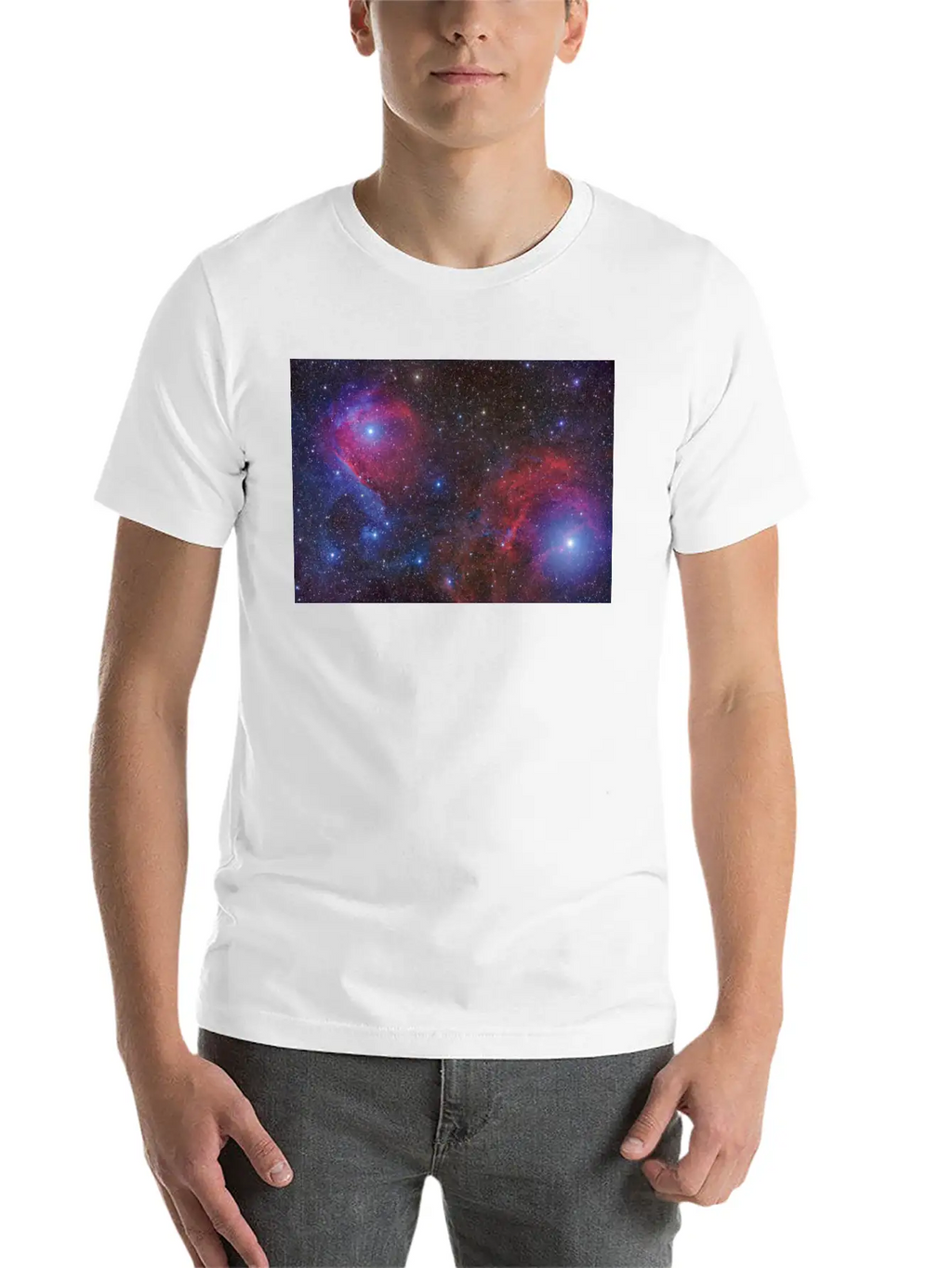 BVD LVCK Nebula White T Stylish Everyday T-Shirt – Unisex Basic Cotton Tee