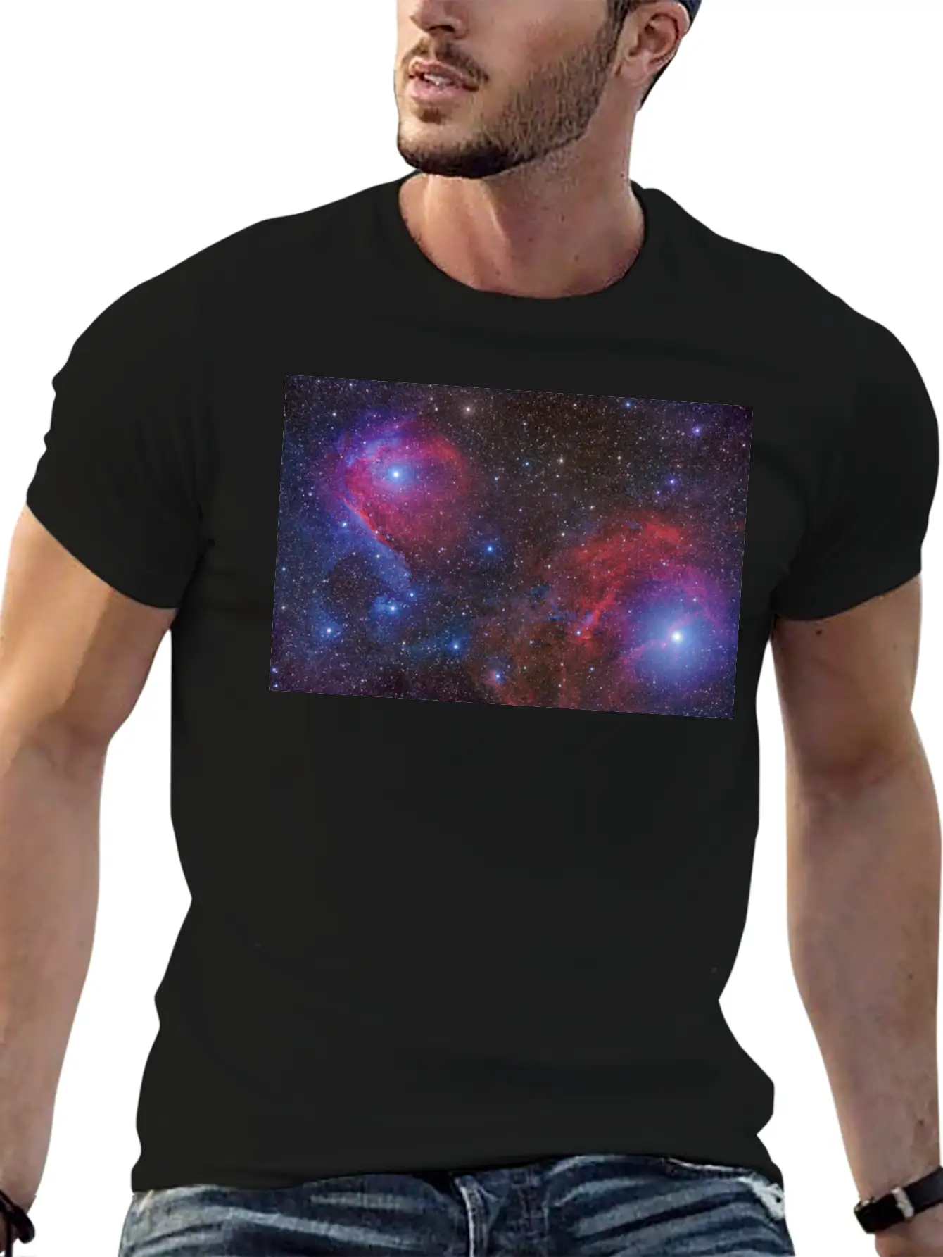 BVD LVCK Nebula White T Stylish Everyday T-Shirt – Unisex Basic Cotton Tee