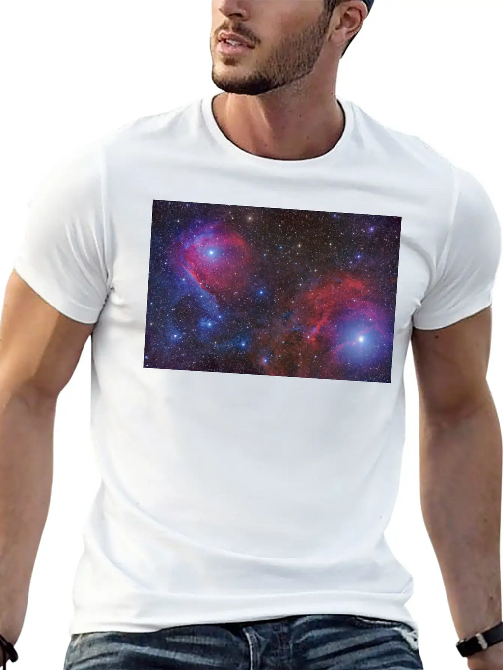 BVD LVCK Nebula White T Stylish Everyday T-Shirt – Unisex Basic Cotton Tee