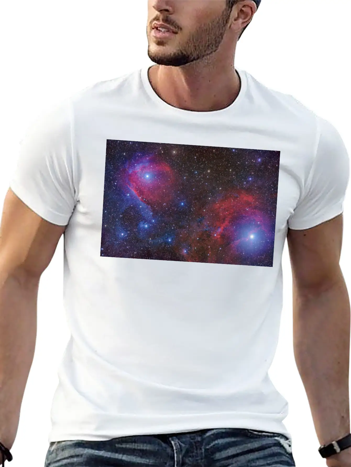 BVD LVCK Nebula White T Stylish Everyday T-Shirt – Unisex Basic Cotton Tee