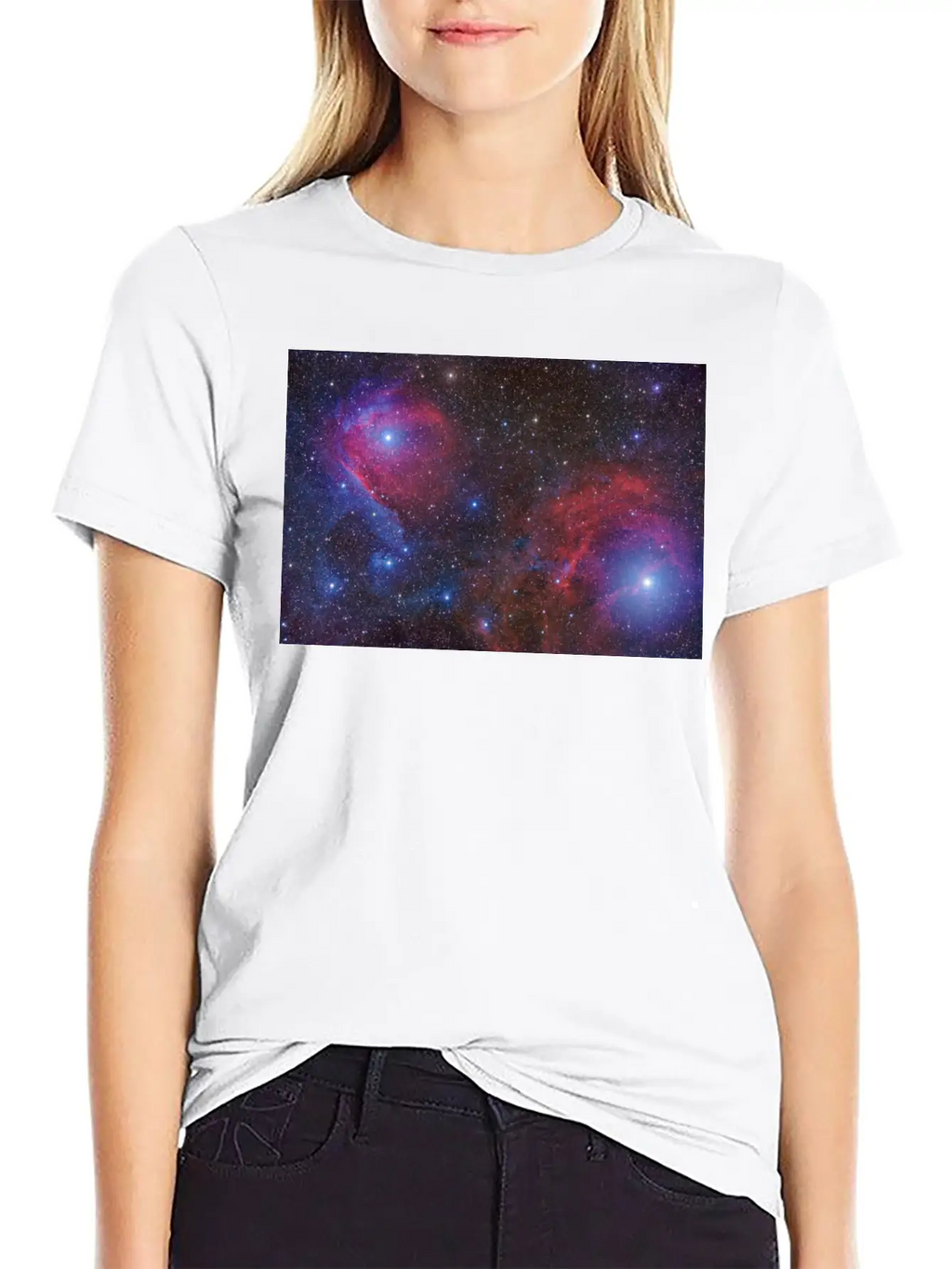 BVD LVCK Nebula White T Stylish Everyday T-Shirt – Unisex Basic Cotton Tee