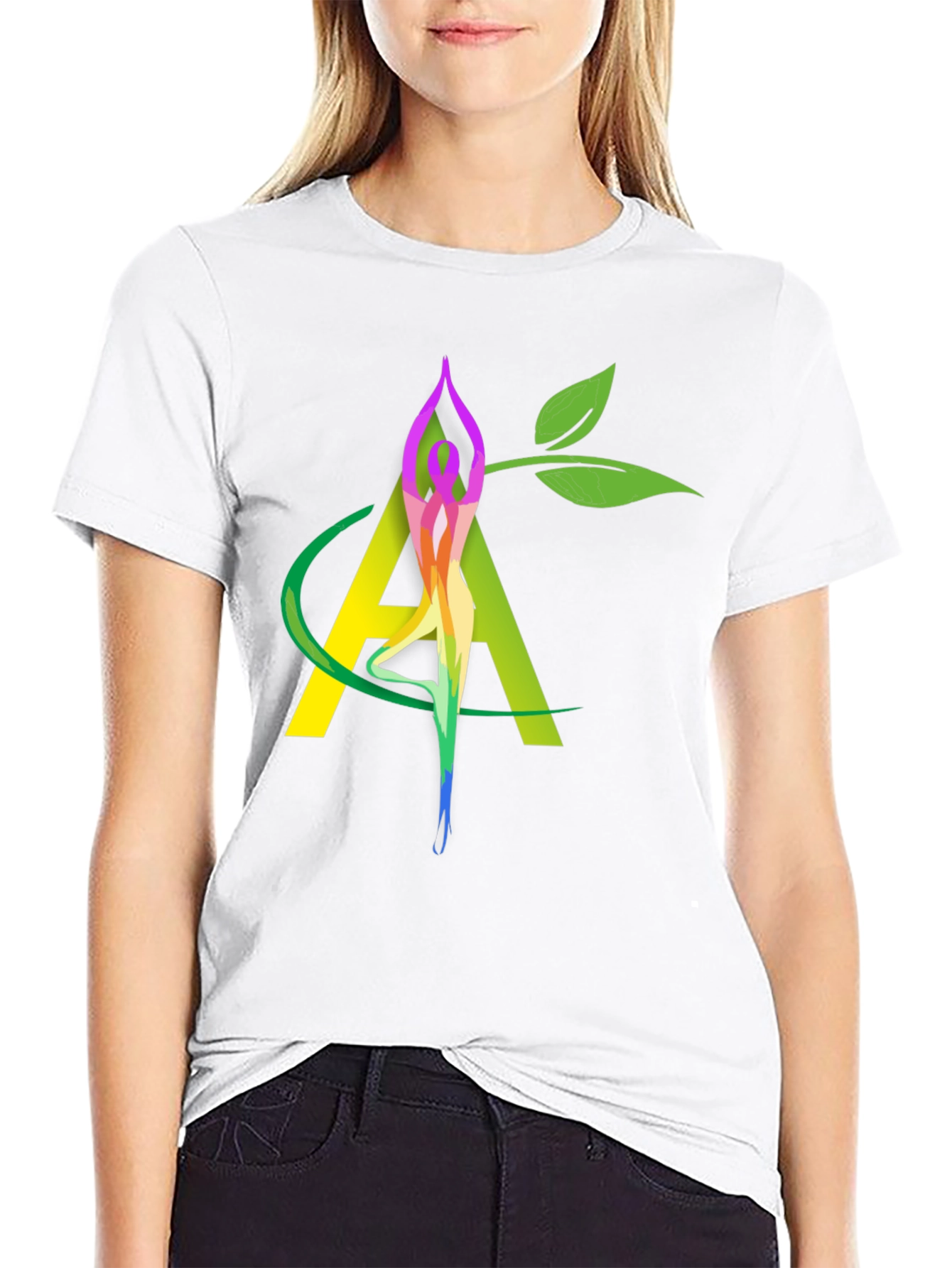Yoga Nature Black Graphic Tee