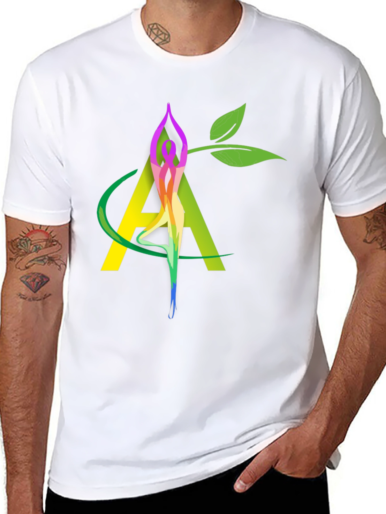 Yoga Nature Black Graphic Tee