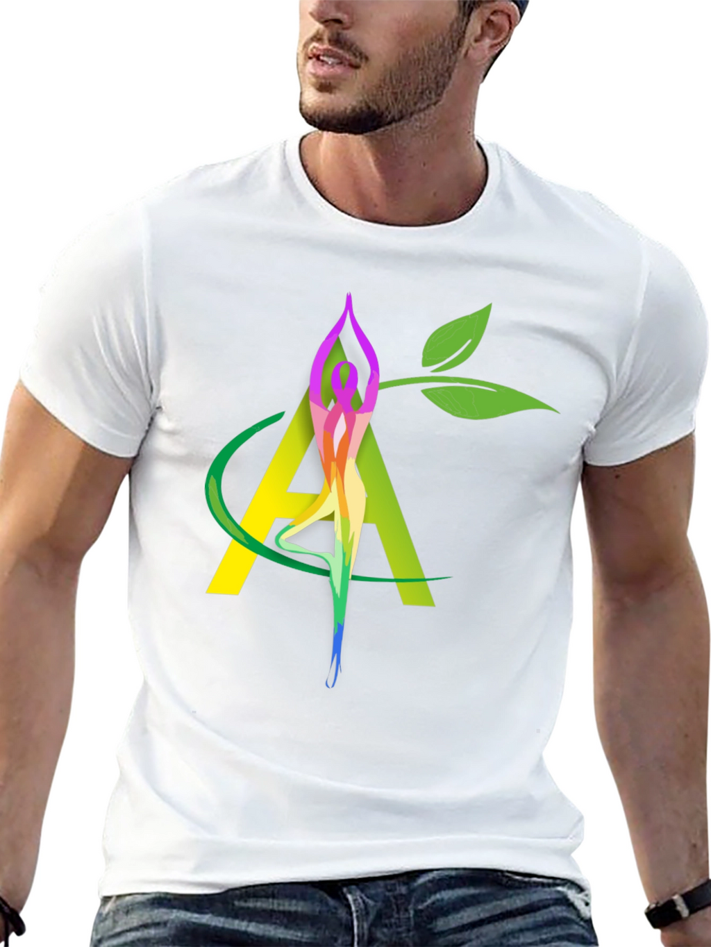 Yoga Nature Black Graphic Tee