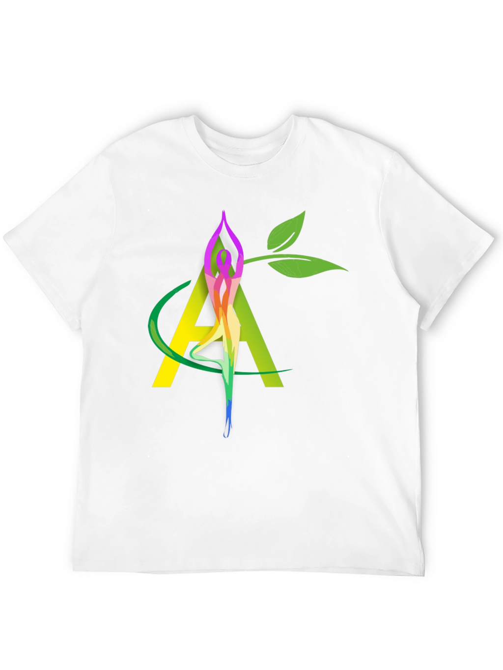 Yoga Nature Black Graphic Tee
