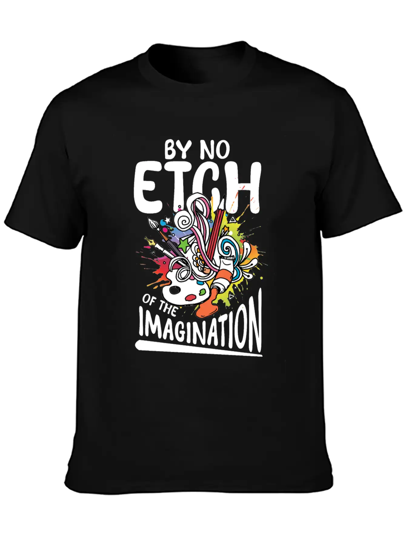 By No Etch Of The Imagination Classic Cotton Tee – Unisex Comfort For Any Season