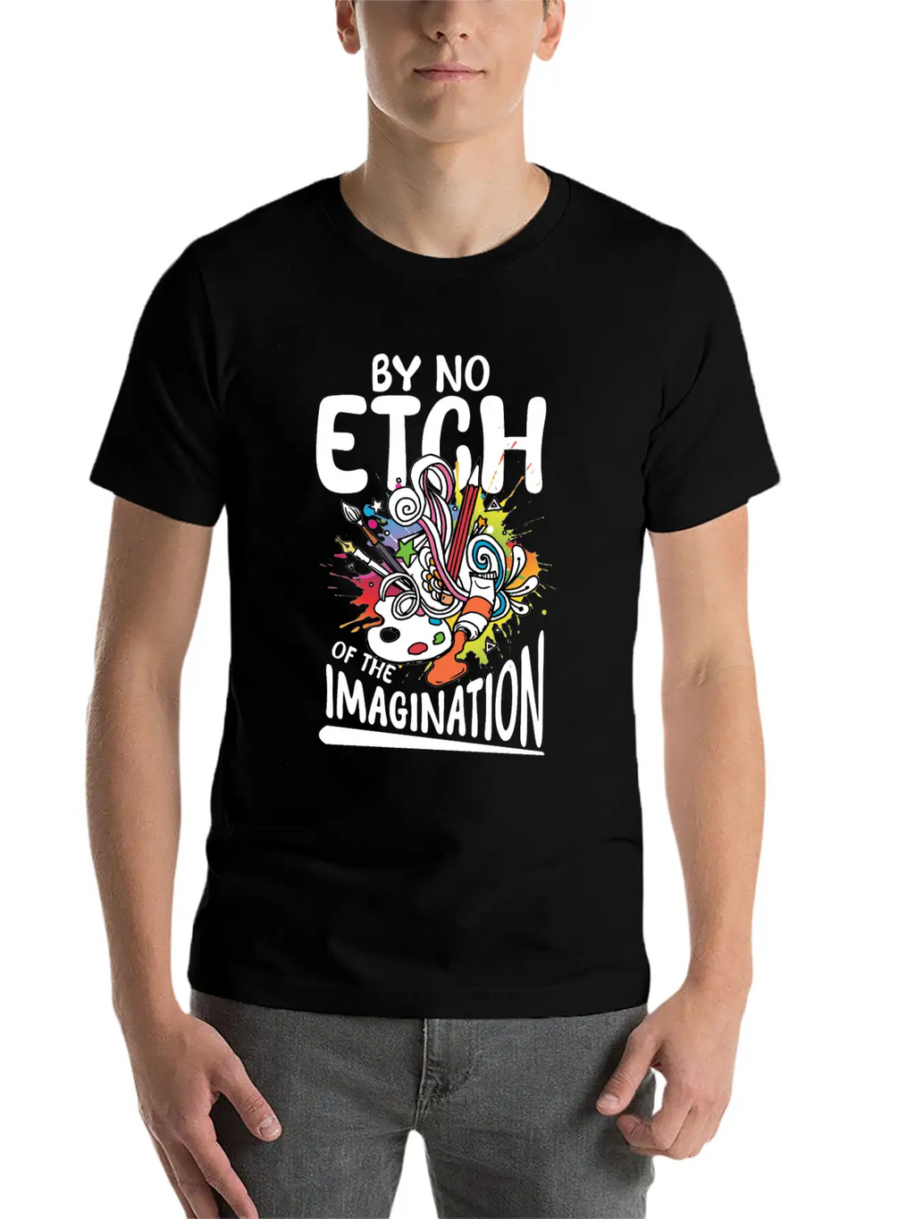 By No Etch Of The Imagination Classic Cotton Tee – Unisex Comfort For Any Season
