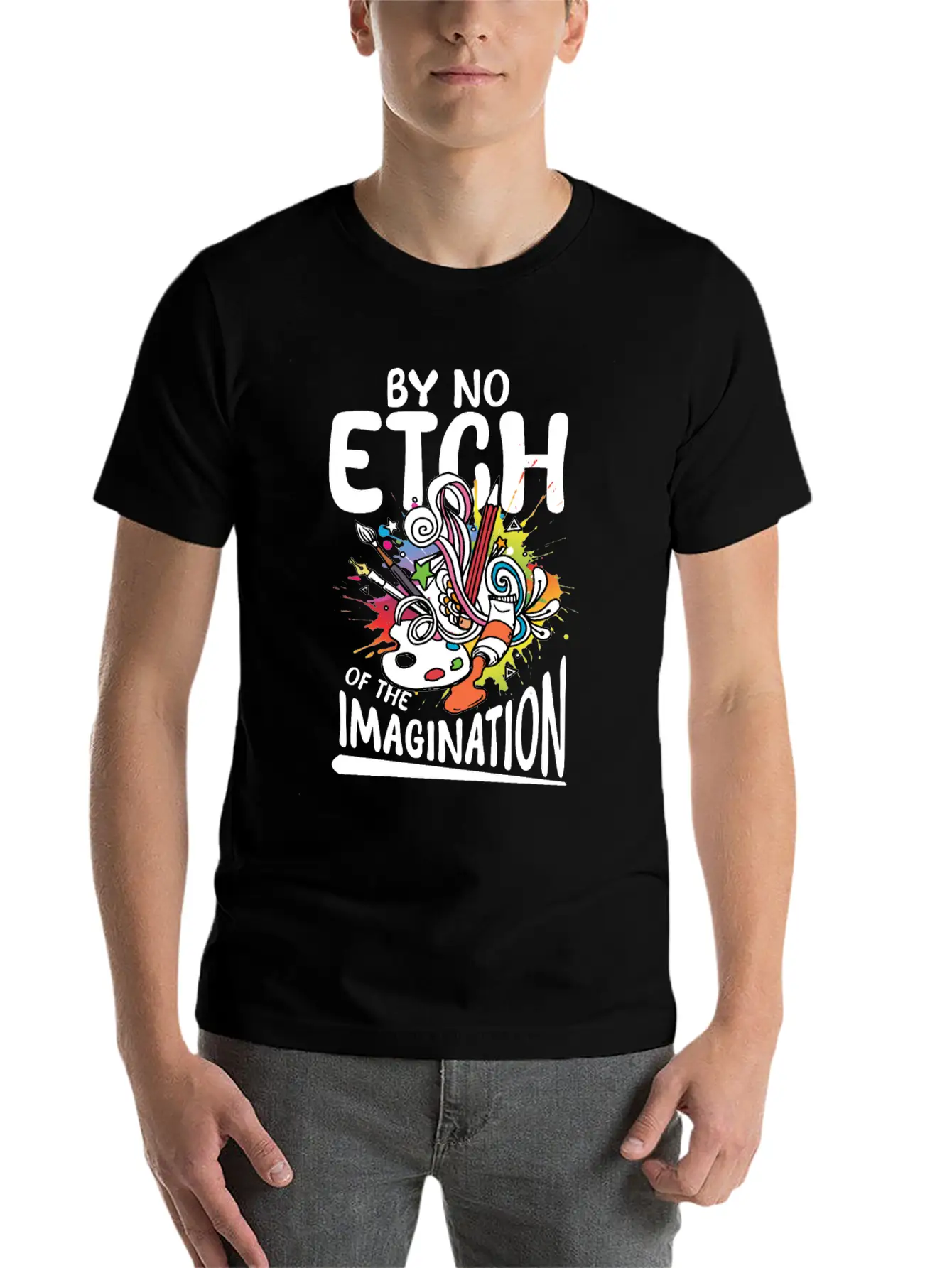 By No Etch Of The Imagination Classic Cotton Tee – Unisex Comfort For Any Season