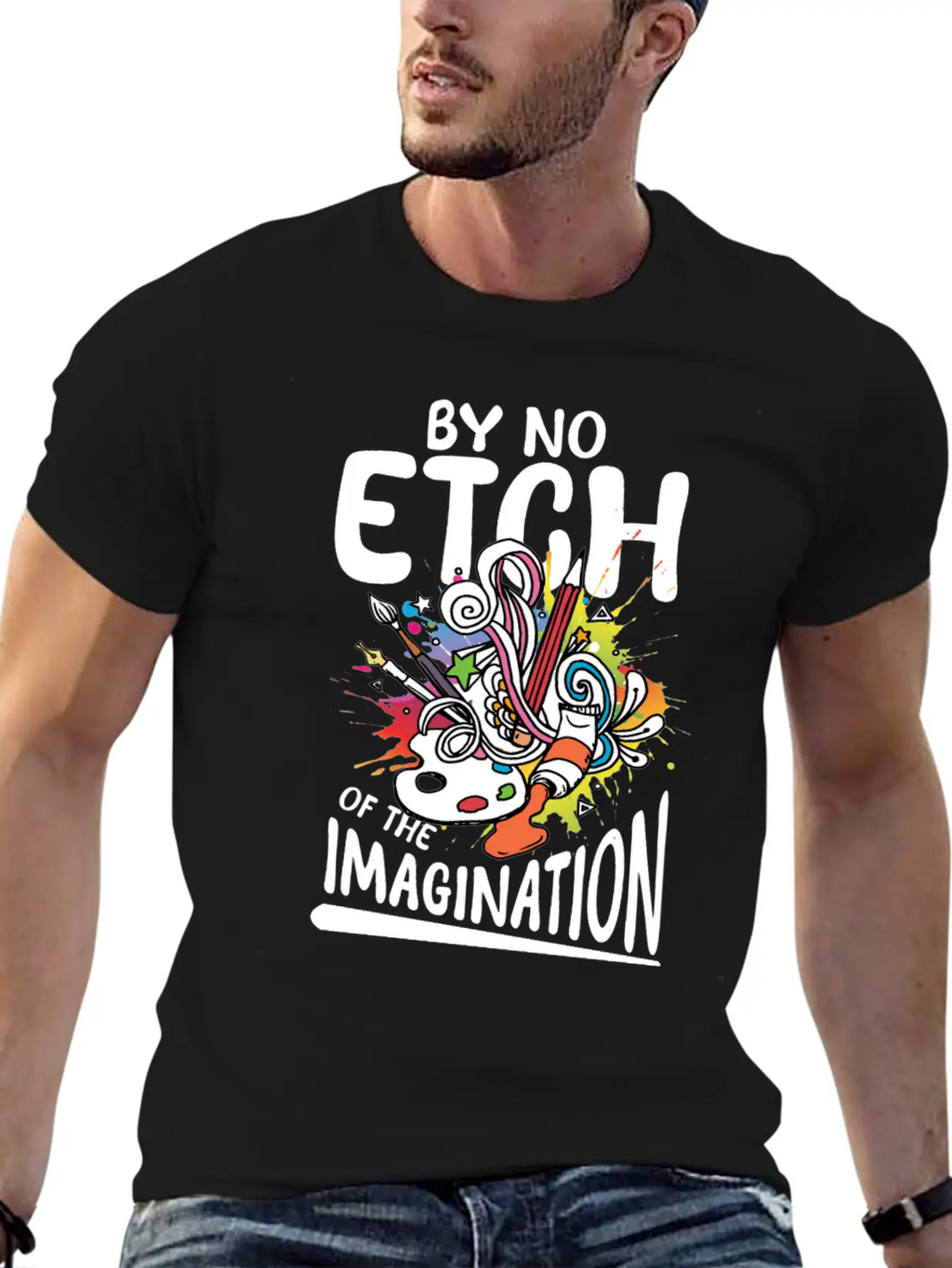 By No Etch Of The Imagination Classic Cotton Tee – Unisex Comfort For Any Season