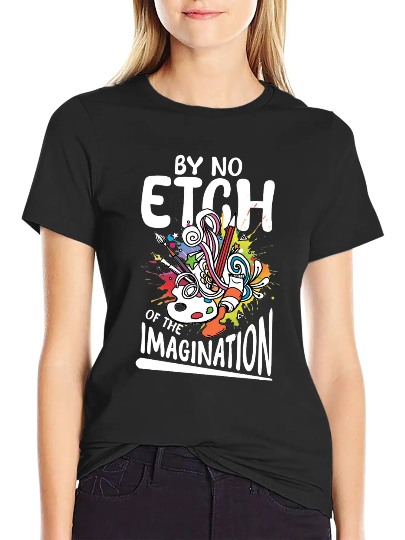 By No Etch Of The Imagination Classic Cotton Tee – Unisex Comfort For Any Season