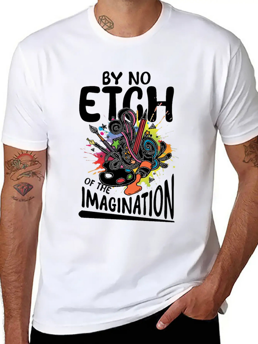 By No Etch Of The Imagination Classic Cotton Tee – Unisex Comfort For Any Season