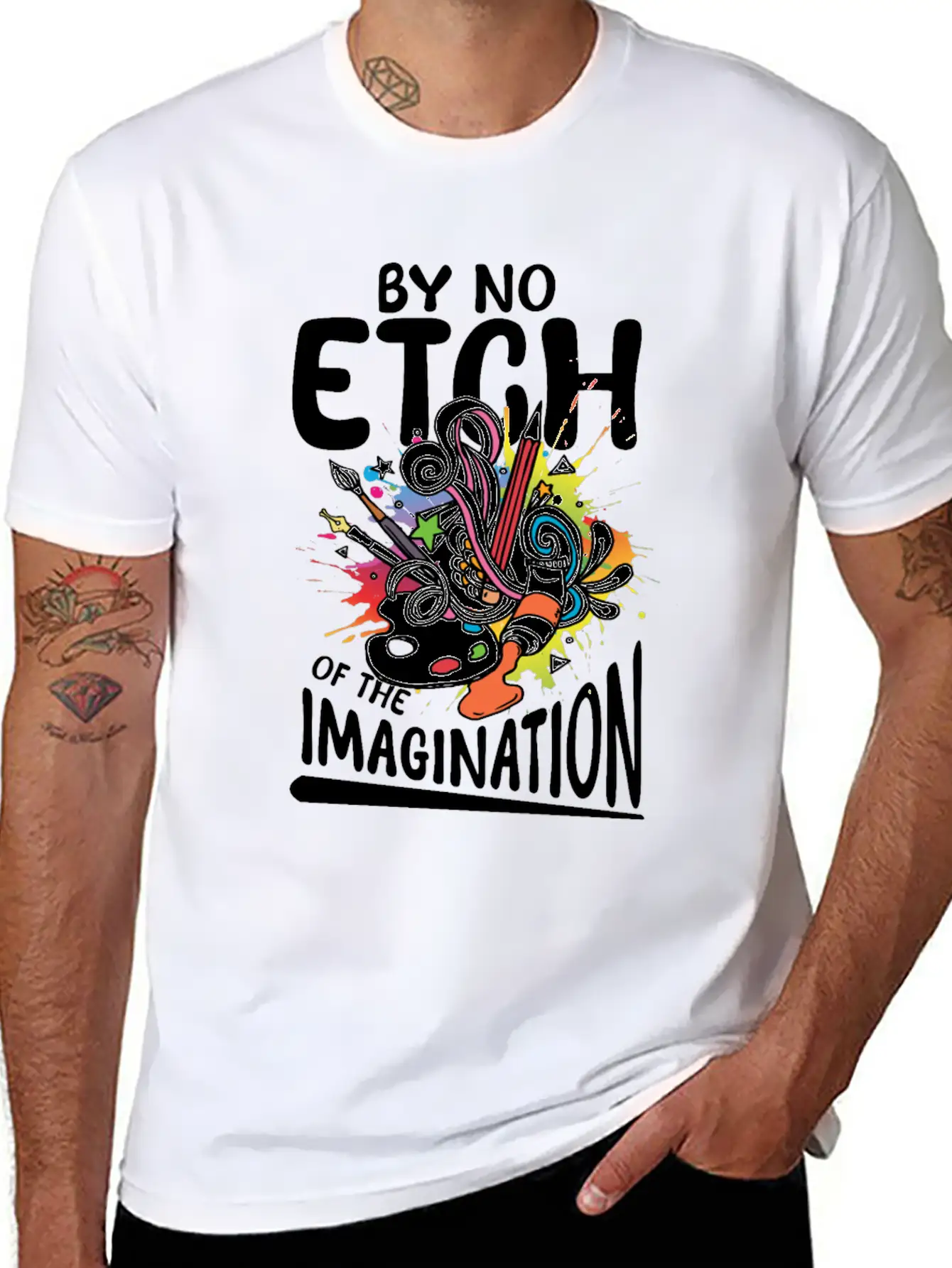 By No Etch Of The Imagination Classic Cotton Tee – Unisex Comfort For Any Season