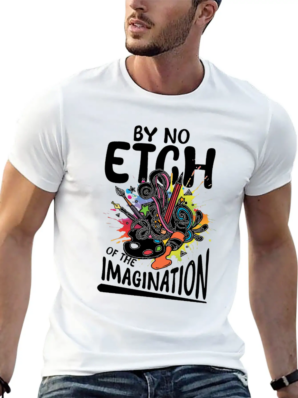 By No Etch Of The Imagination Classic Cotton Tee – Unisex Comfort For Any Season