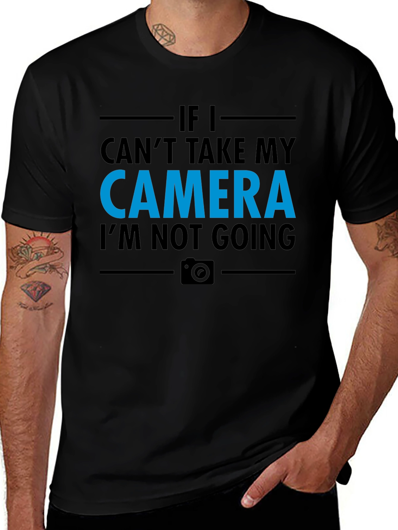 Camera Lover T-Shirt - If I Cant Take My Camera Im Not Going