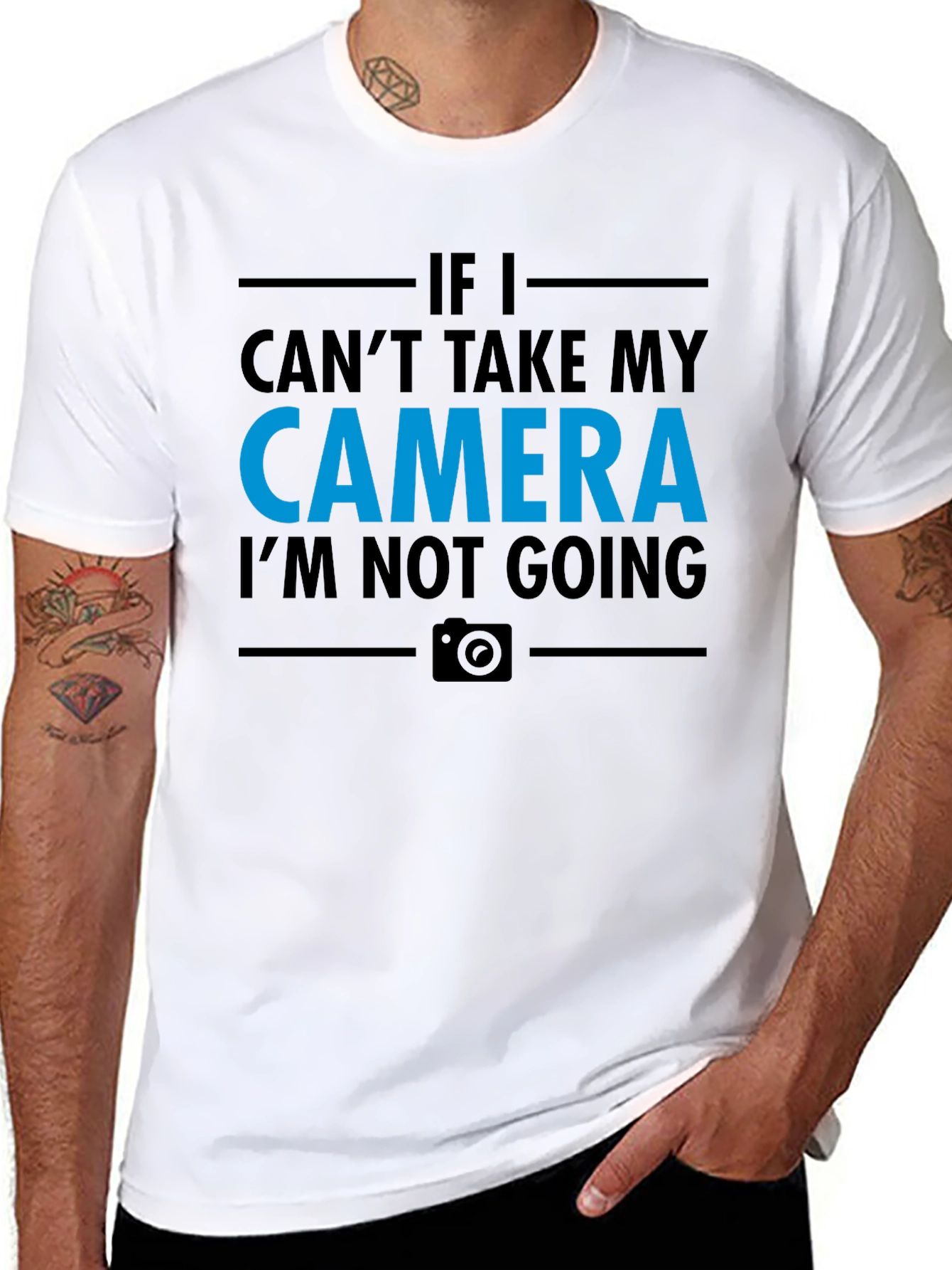 Camera Lover T-Shirt - If I Cant Take My Camera Im Not Going